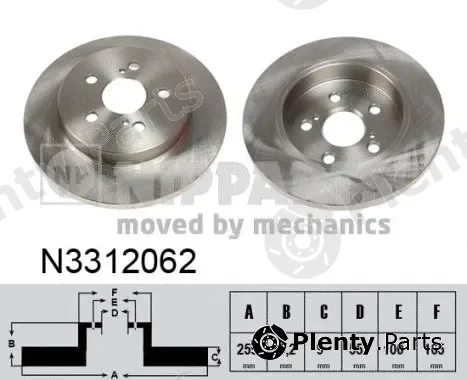 Nipparts N3312062 — Brake Disc