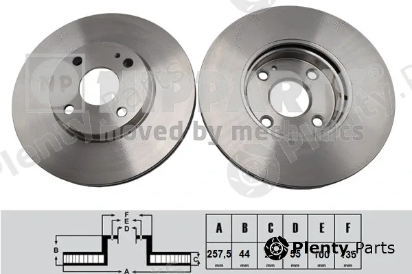 Nipparts N3303103 — Brake Disc