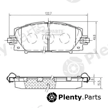 Nipparts N3602148 — Brake Pad Set, disc brake