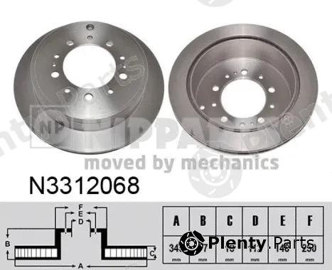 Nipparts N3312068 — Brake Disc