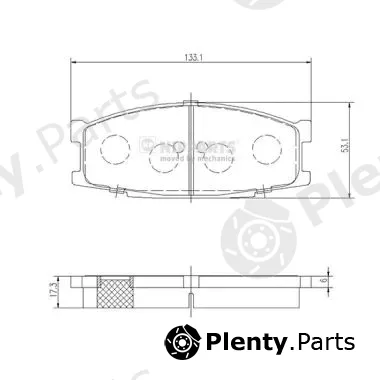 Nipparts J3605045 — Brake Pad Set, disc brake