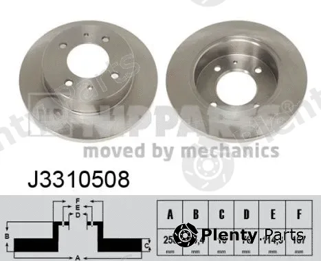 Nipparts J3310508 — Brake Disc