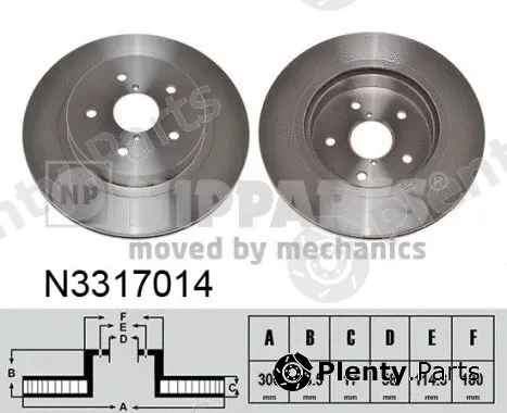 Nipparts N3317014 — Brake Disc
