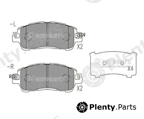 Nipparts N3603078 — Brake Pad Set, disc brake