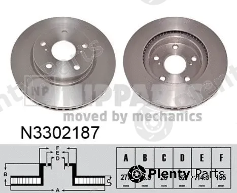 Nipparts N3302187 — Brake Disc