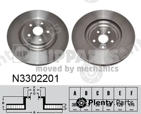 Nipparts N3302201 — Brake Disc