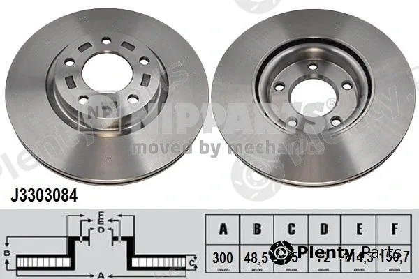 Nipparts J3303084 — Brake Disc