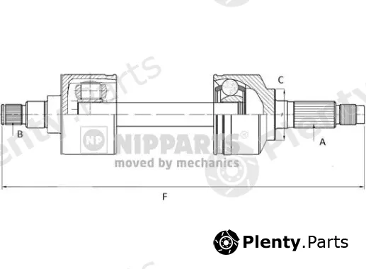 Nipparts N2811004 — Drive Shaft