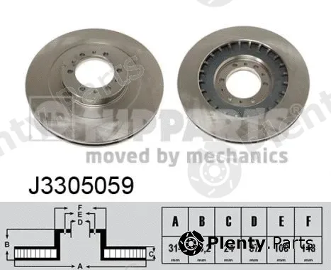 Nipparts J3305059 — Brake Disc