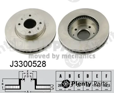 Nipparts J3300528 — Brake Disc