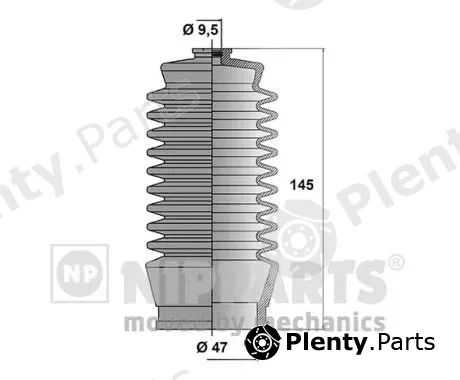 Nipparts J2852002 — Bellow Kit, steering