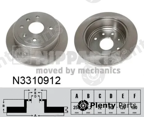 Nipparts N3310912 — Brake Disc