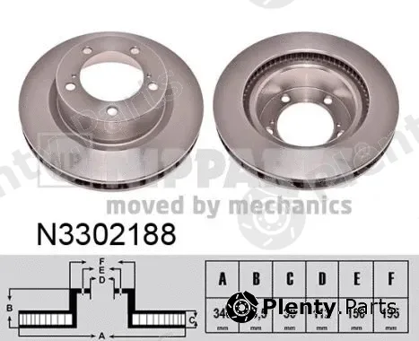 Nipparts N3302188 — Brake Disc