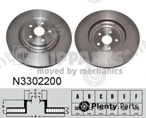 Nipparts N3302200 — Brake Disc