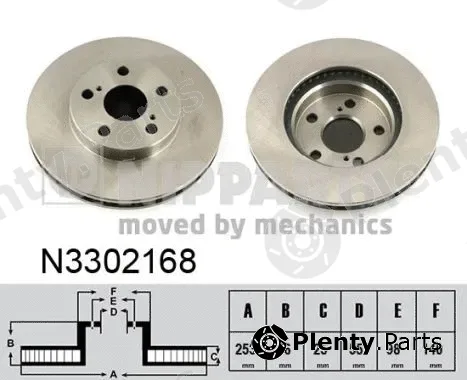 Nipparts N3302168 — Brake Disc