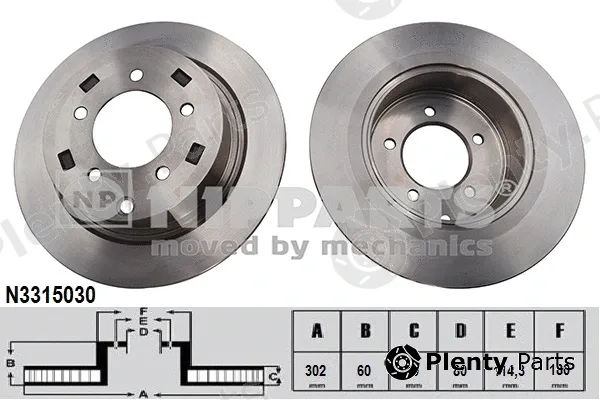 Nipparts N3315030 — Brake Disc