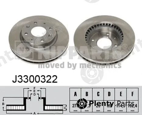 Nipparts J3300322 — Brake Disc