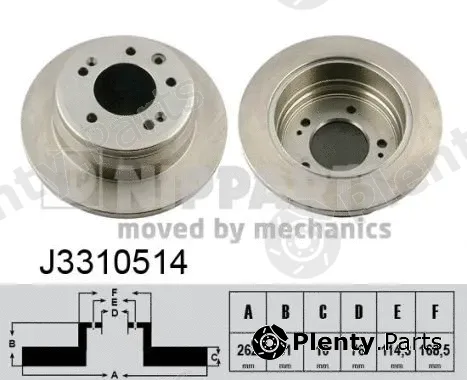 Nipparts J3310514 — Brake Disc