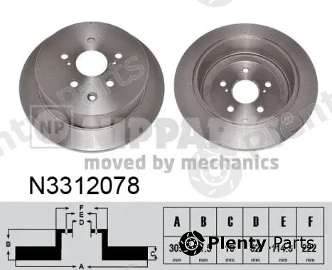 Nipparts N3312078 — Brake Disc