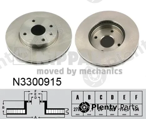 Nipparts N3300915 — Brake Disc