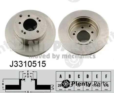 Nipparts J3310515 — Brake Disc