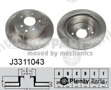 Nipparts J3311043 — Brake Disc