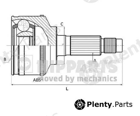 Nipparts J2823116 — Joint Kit, drive shaft
