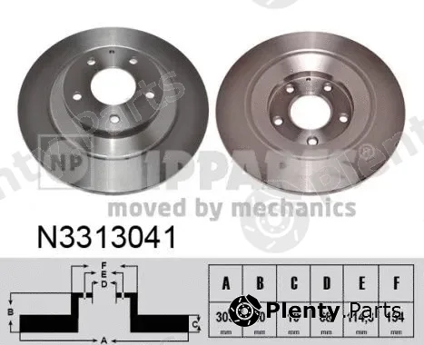 Nipparts N3313041 — Brake Disc