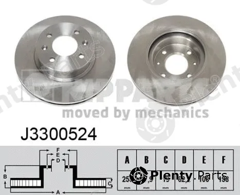 Nipparts J3300524 — Brake Disc