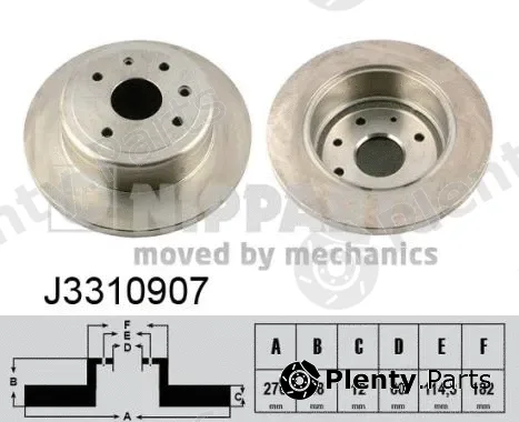 Nipparts J3310907 — Brake Disc