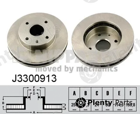 Nipparts J3300913 — Brake Disc