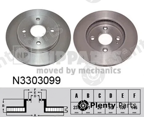 Nipparts N3303099 — Brake Disc