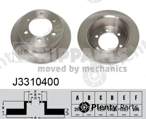 Nipparts J3310400 — Brake Disc