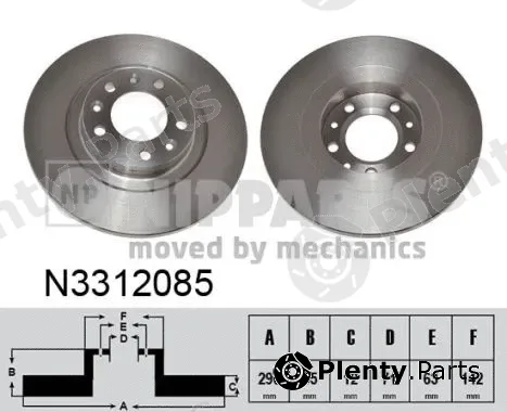 Nipparts N3312085 — Brake Disc