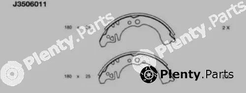 Nipparts J3506011 — Brake Shoe Set