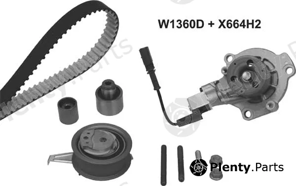 MGA 1360DK1 — Water Pump & Timing Belt Kit
