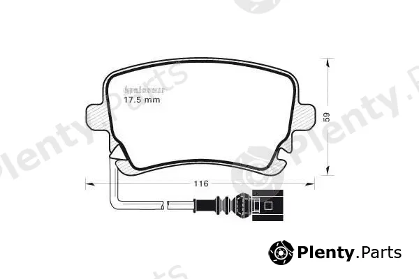 MGA 740 — Brake Pad Set, disc brake