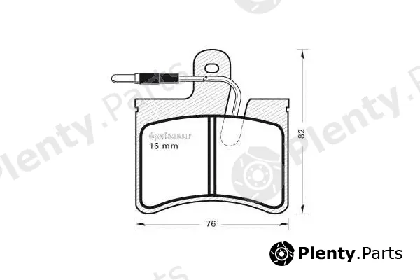 MGA 150 — Brake Pad Set, disc brake