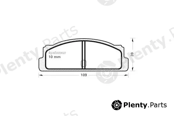 MGA 04 — Brake Pad Set, disc brake