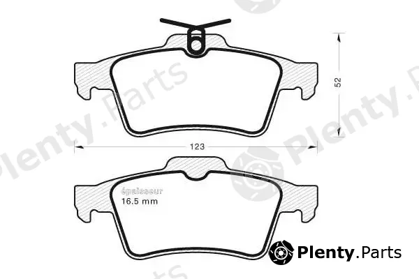 MGA 806 — Brake Pad Set, disc brake
