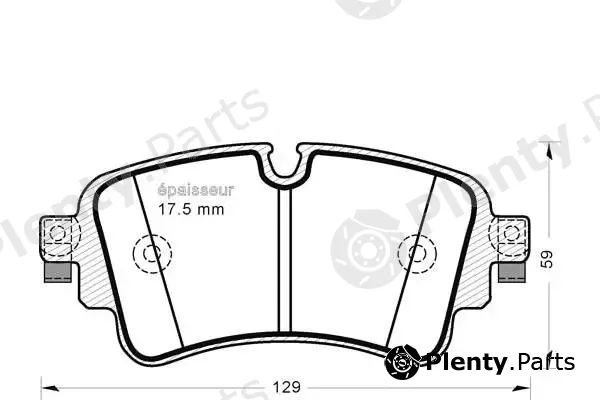 MGA 1247 — Brake Pad Set, disc brake