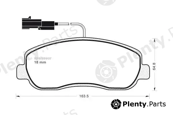 MGA 1060 — Brake Pad Set, disc brake