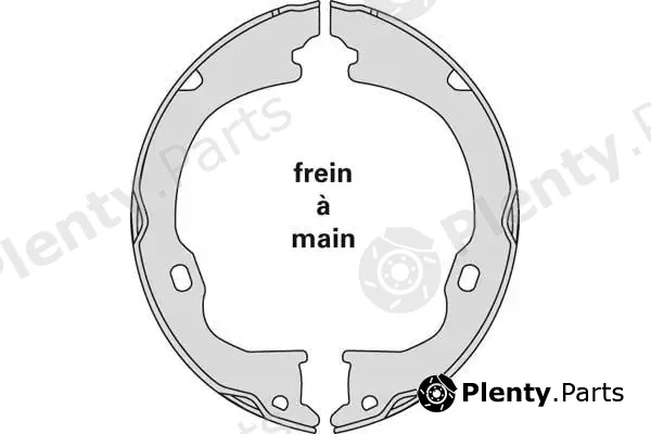 MGA M896 — Brake Shoe Set, parking brake