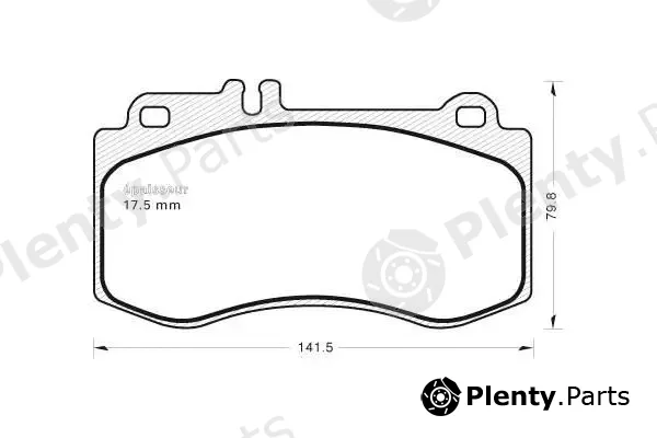 MGA 1003 — Brake Pad Set, disc brake