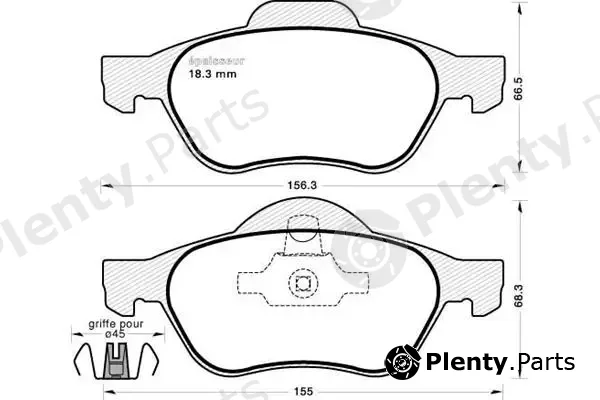 MGA 902 — Brake Pad Set, disc brake