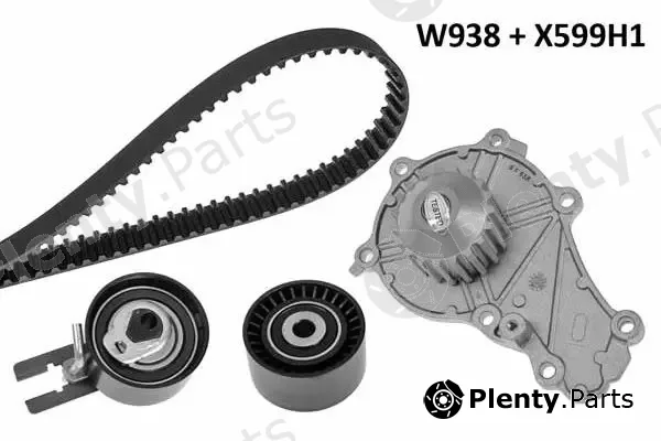 MGA 938K1 — Water Pump & Timing Belt Kit