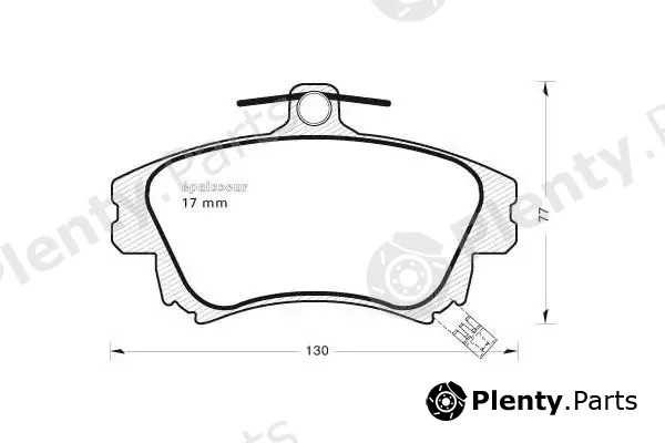 MGA 529 — Brake Pad Set, disc brake