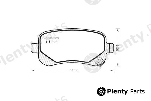 MGA 1005 — Brake Pad Set, disc brake