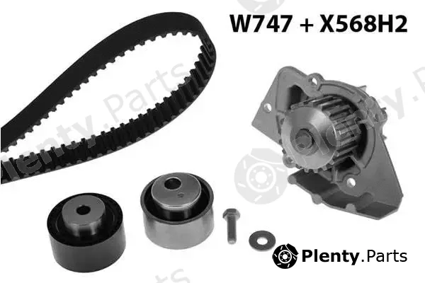 MGA 747K3 — Water Pump & Timing Belt Kit