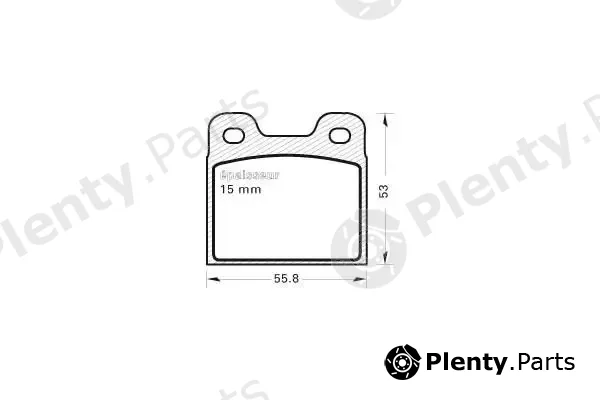 MGA 13 — Brake Pad Set, disc brake